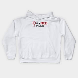 Only Red Pills Logo Kids Hoodie